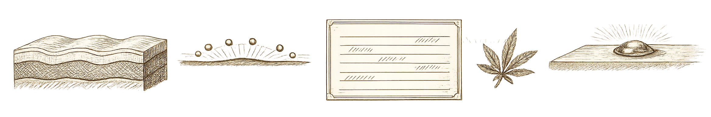 Botanical illustration — representing the skin and topical research pillar
